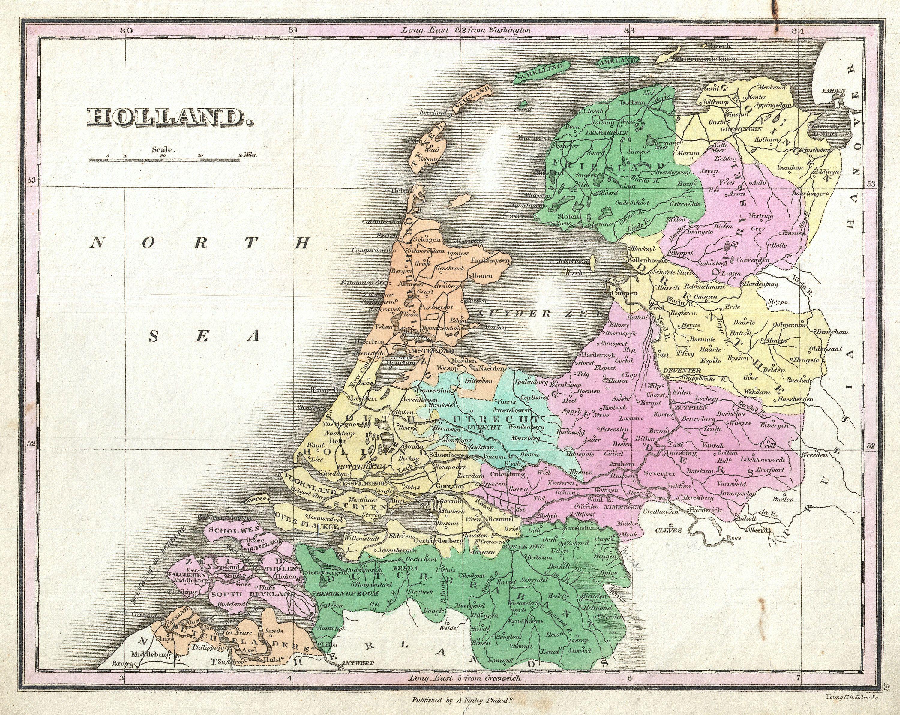 File 17 Finley Map Of Holland Or The Netherlands Geographicus Holland Finley 17 Jpg Wikimedia Commons