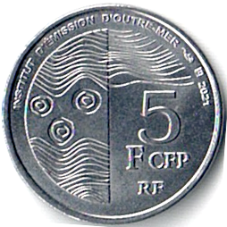 File:5 CFP francs coin, reverse.png