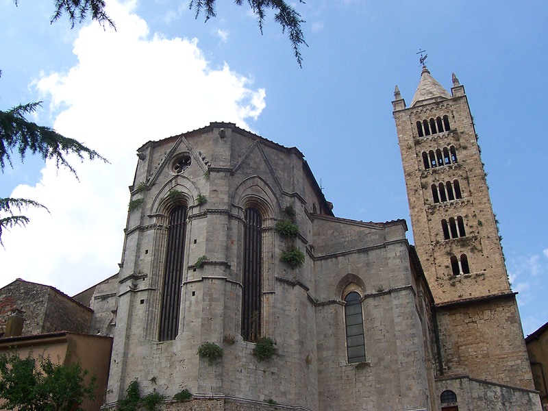 Cattedrale di San Cerbone, esterno dell'abside e campanile