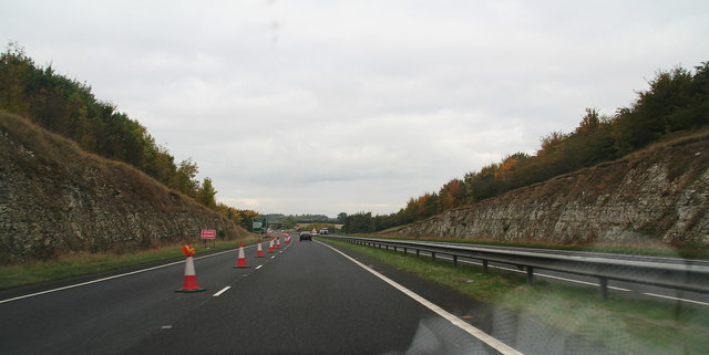 File:A15 approaching the Barton on Humber turn-off - geograph.org.uk - 3177368.jpg