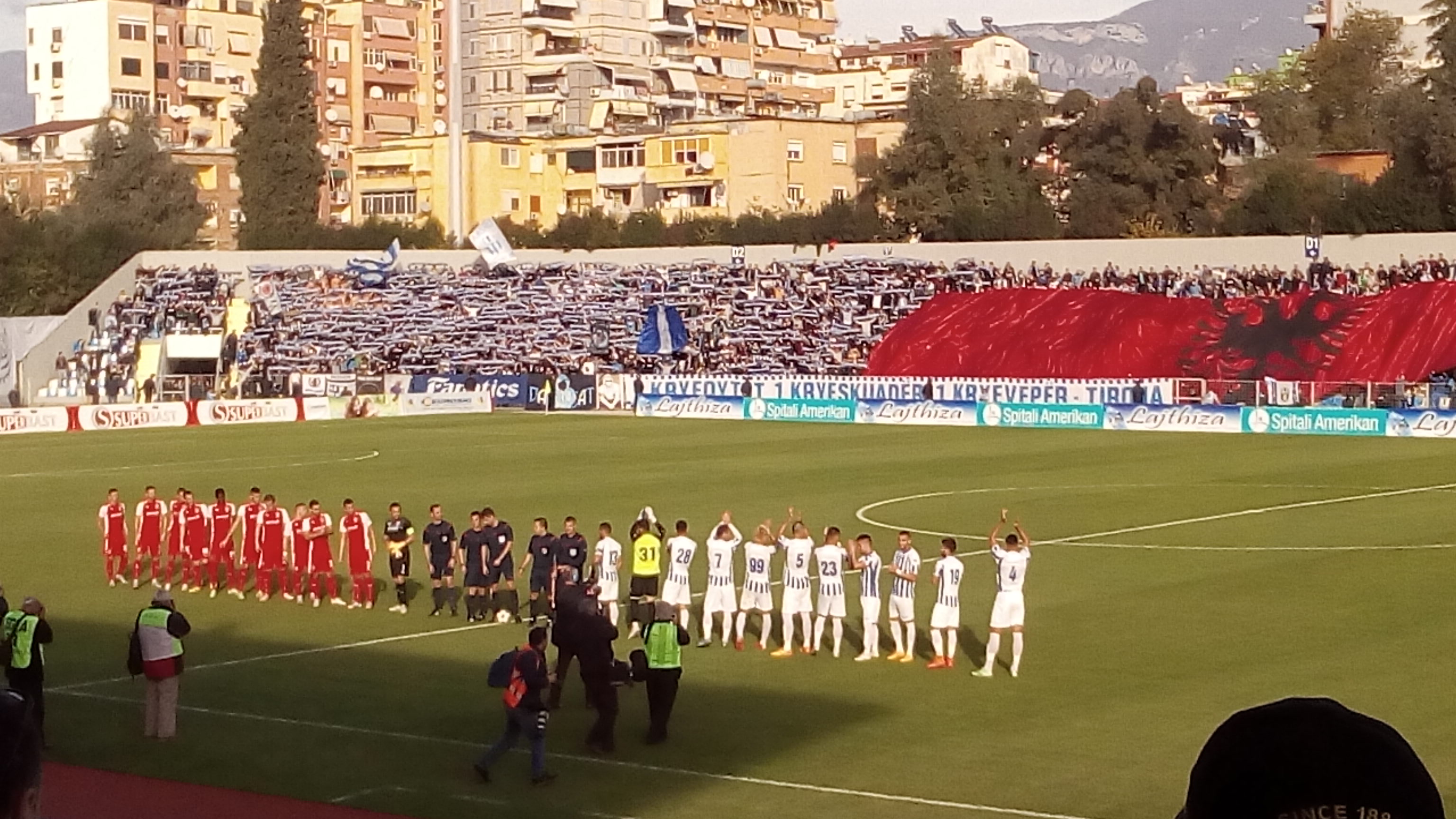 A view of the Selman Stermasi stadium, headquarters of the KF