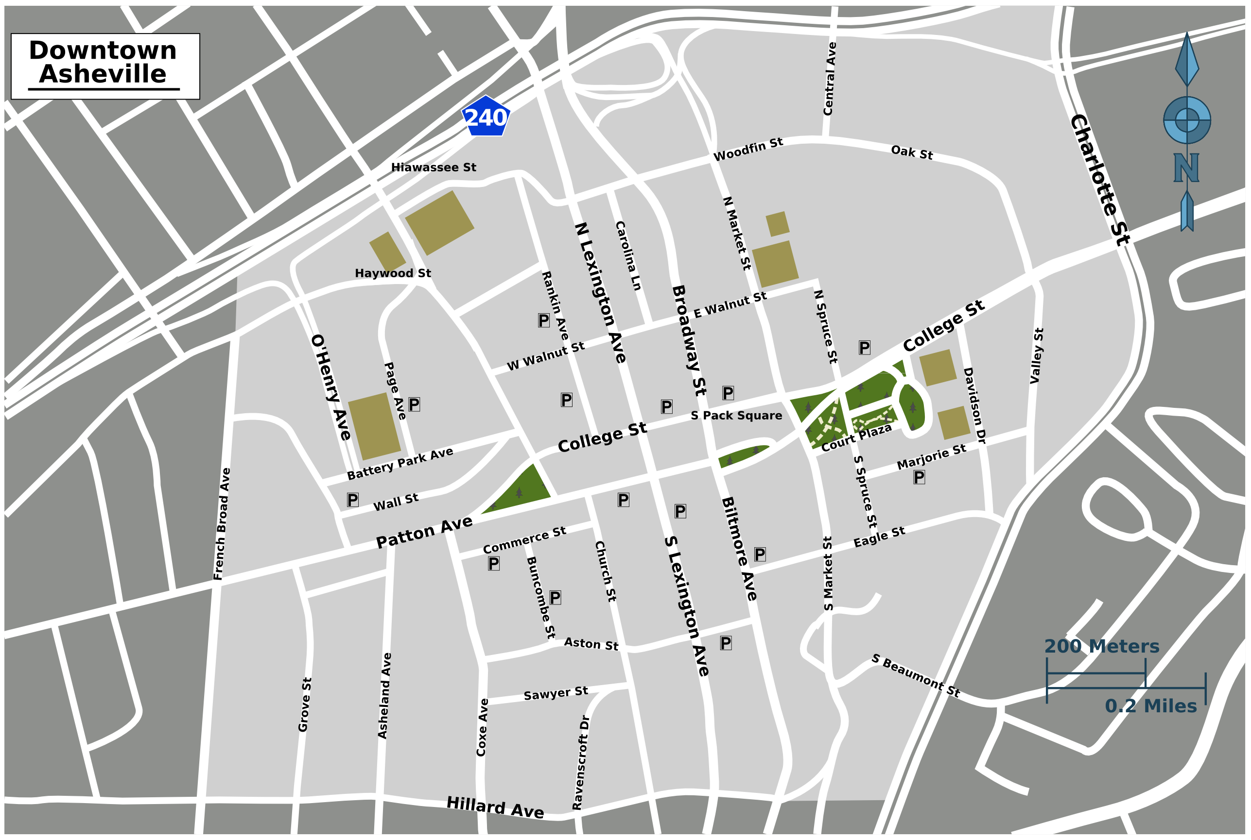 asheville map