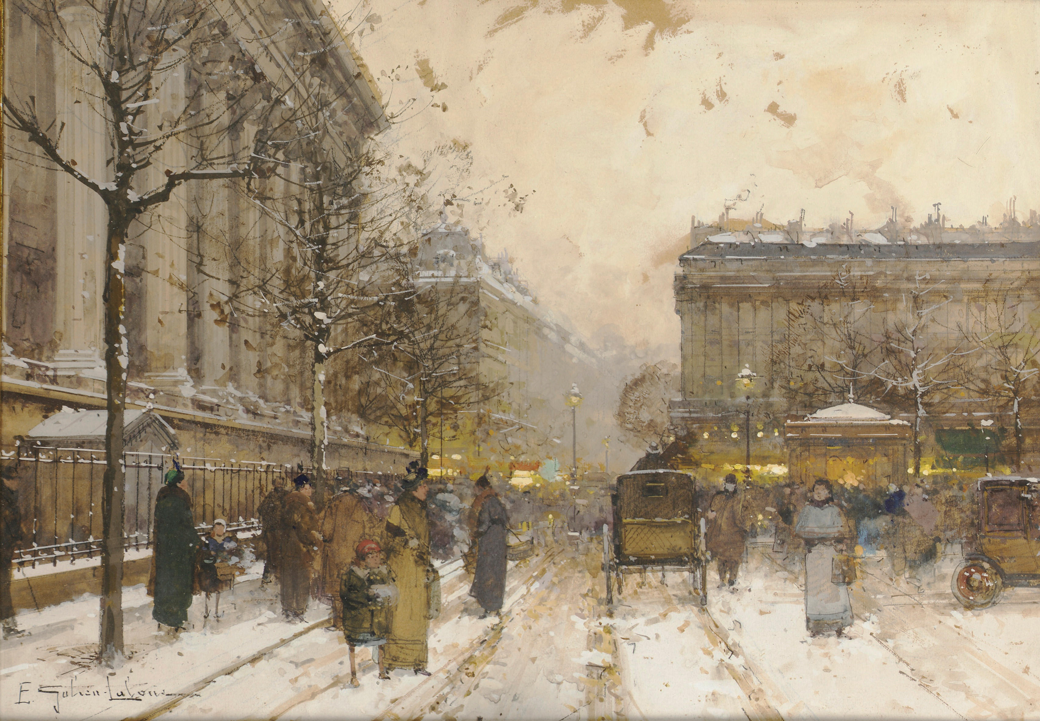 File:Eugène Galien-Laloue Paris Place de la Madeleine 3.jpg