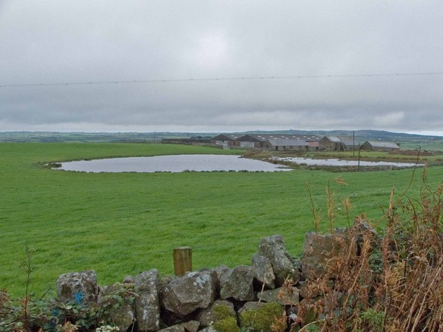 File:Farm Pond, two power sources on the horizon - geograph.org.uk - 1031314.jpg