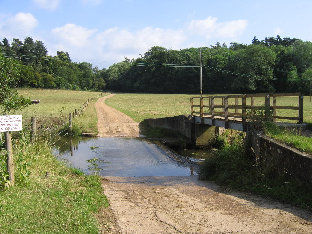 File:Ford across River Ash at Watersplace Farm - geograph.org.uk - 121342.jpg