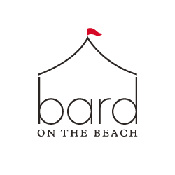 Logotipo de bardo en la playa