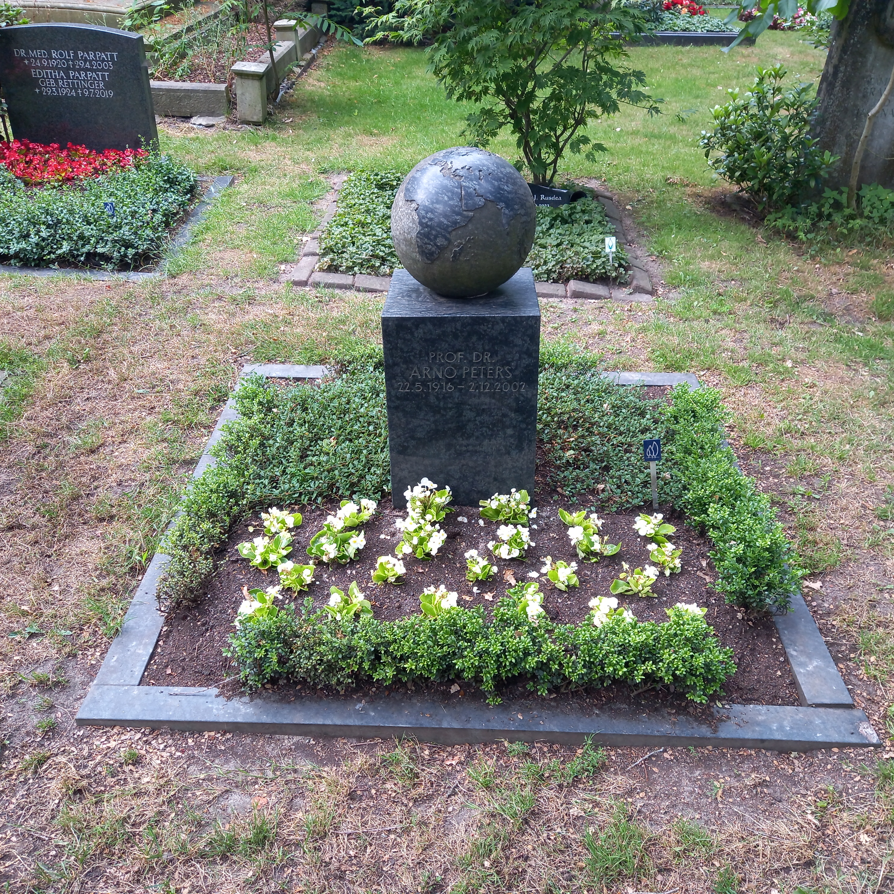 Grave of Arno Peters in Bremen, Germany