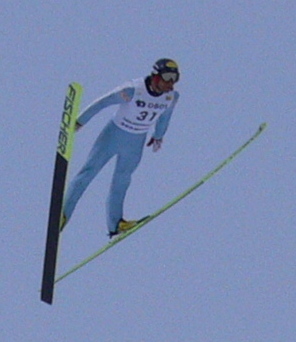 Michael Gruber jumps from Holmenkollen