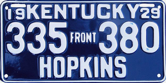 File:1929 Kentucky front license plate.jpg