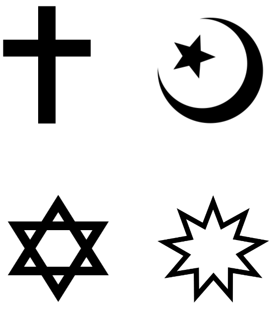 6 world religions symbols