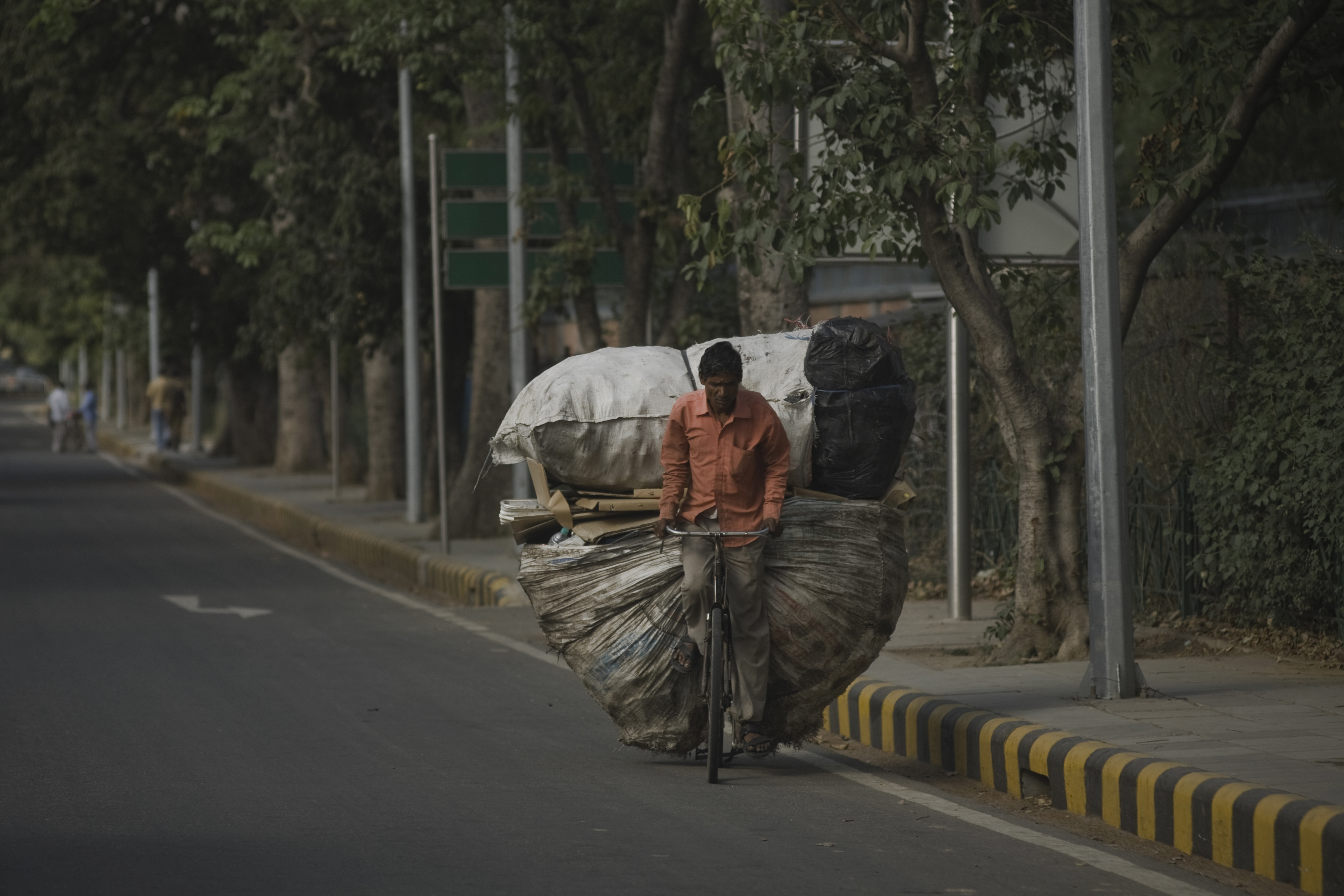 carrying a heavy load