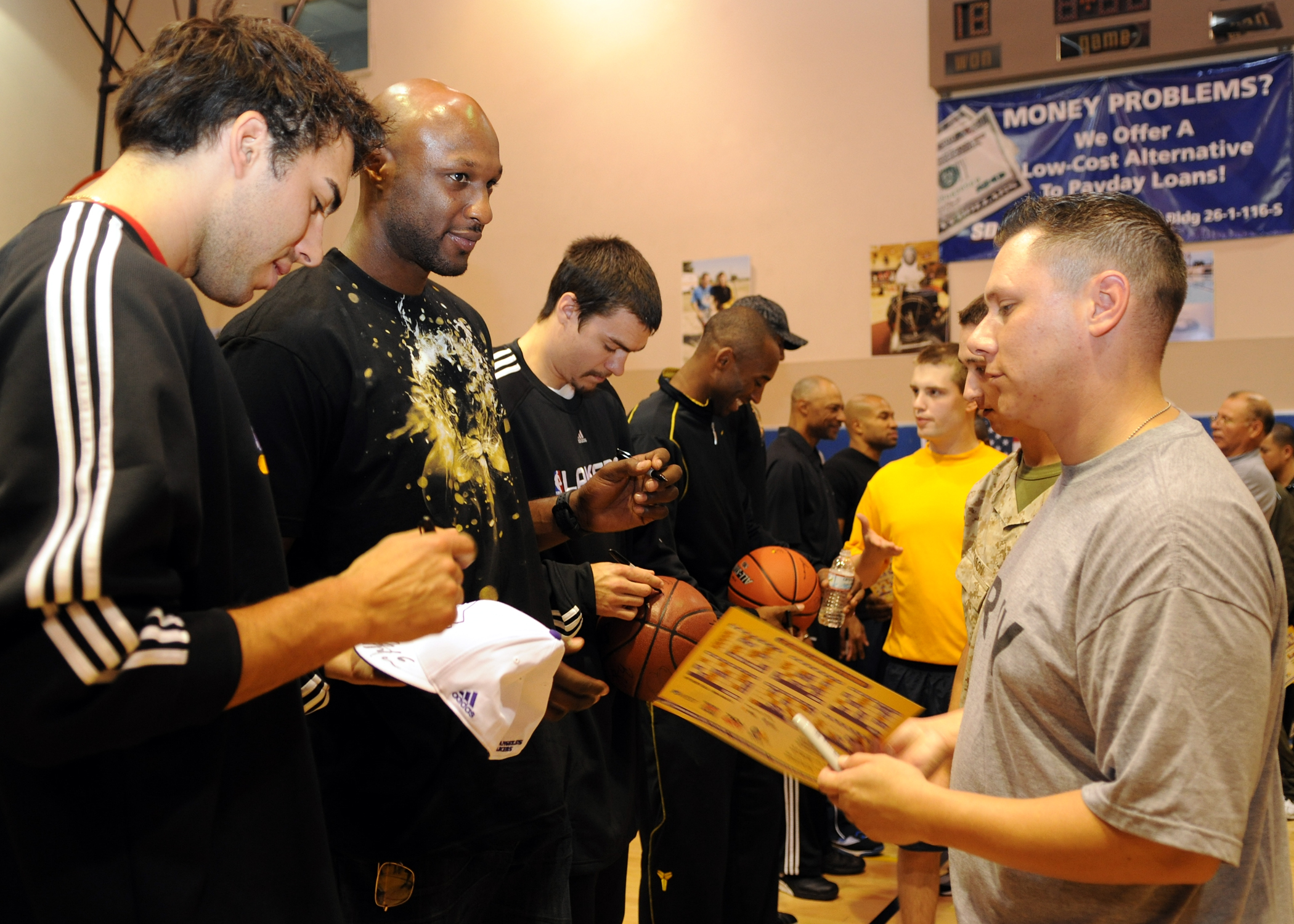 Players Signing Autographs