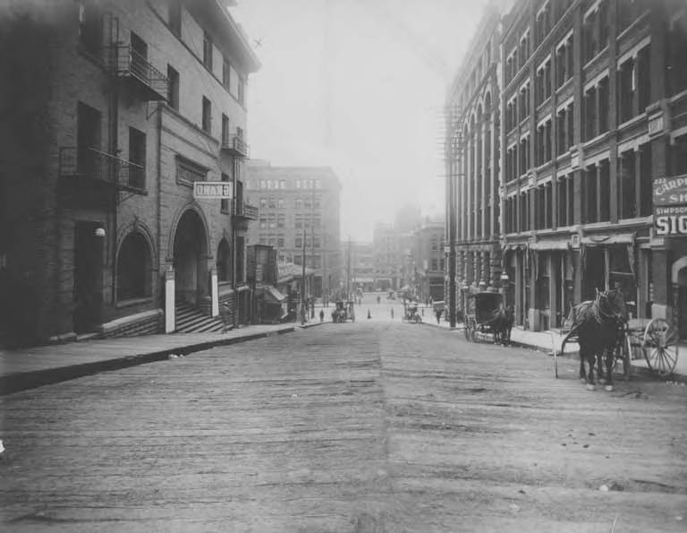 File:Looking west along the 200 block of Cherry St from 3rd Ave, ca 1901-19...