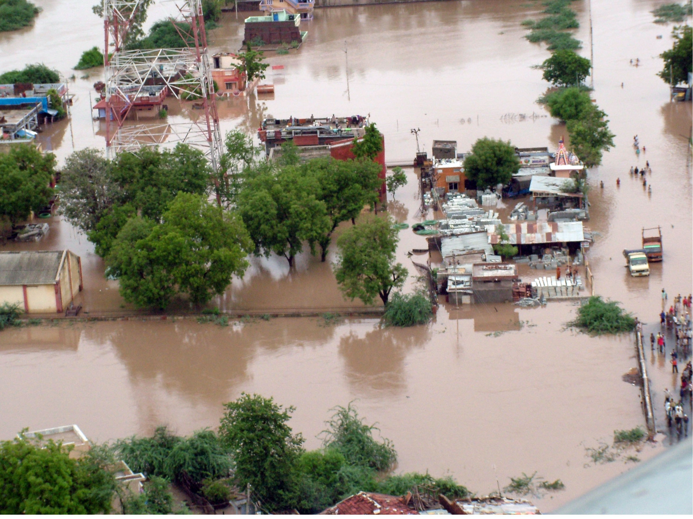 Flooded area