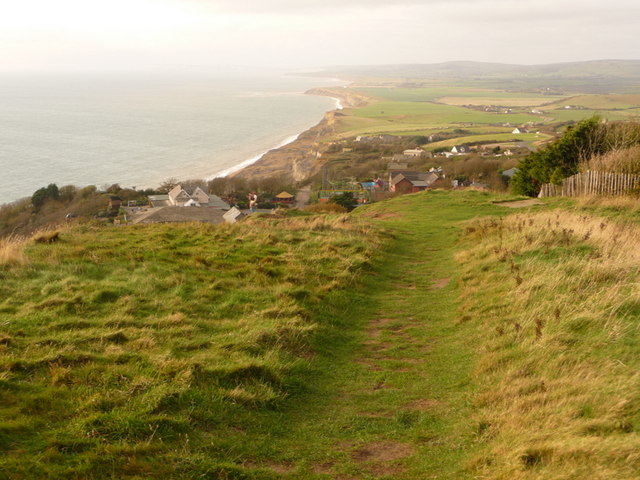 File:Chale, clifftop path along Gore Cliff - geograph.org.uk - 1566020.jpg