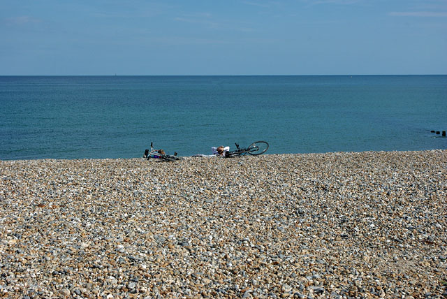 File:Cyclists relaxing on the beach, Atherington - geograph.org.uk - 1924902.jpg