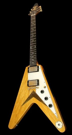 80s Flying V - ebony Guitare électrique métal Gibson