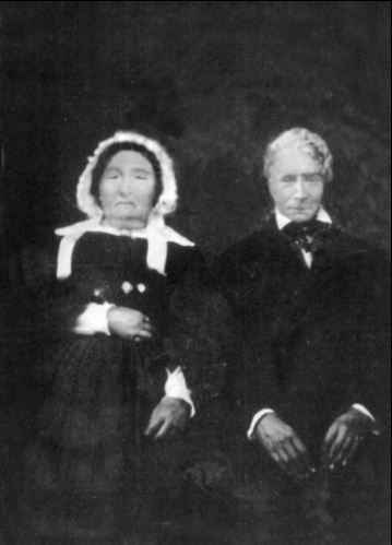 Martin and wife, Lucy Clewley Martin, in a 19th century portrait painting, date unknown