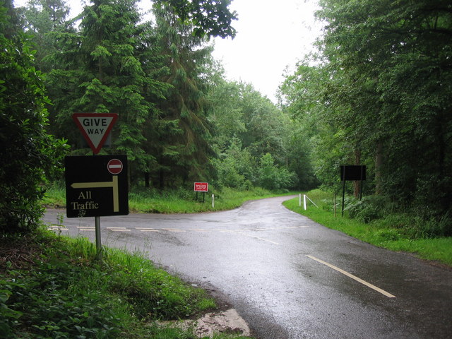 File:Lane junction on the Longleat Estate - geograph.org.uk - 476194.jpg