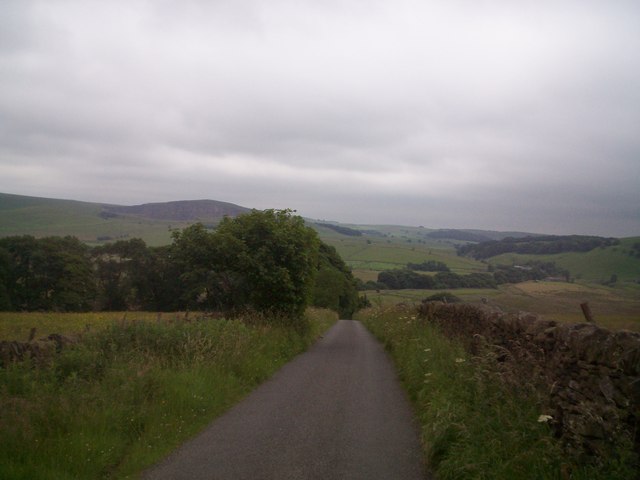 File:Lane near Rushop Hall - geograph.org.uk - 1396095.jpg