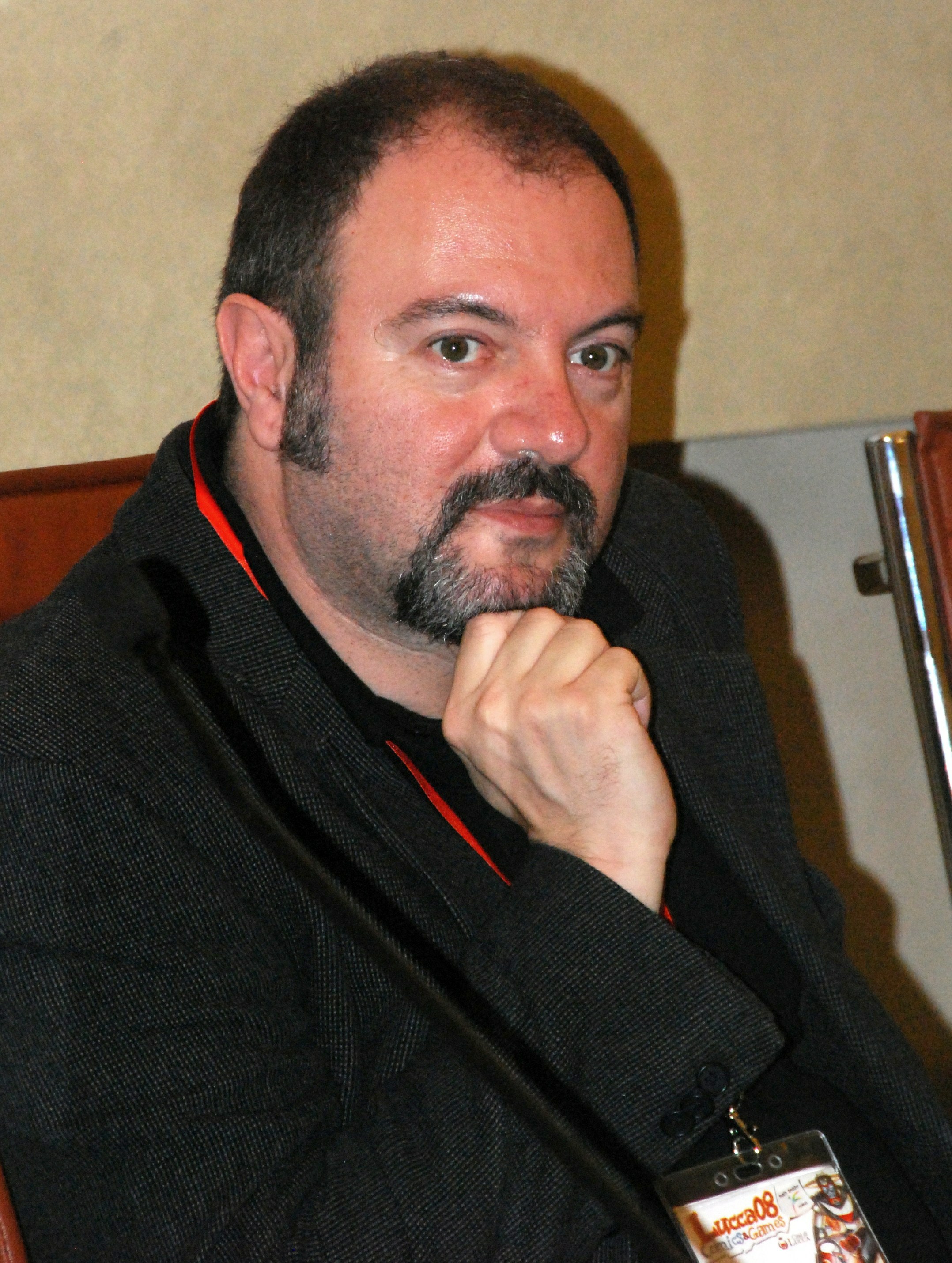 Carlo Lucarelli auf der italienischen ''Lucca Comics & Games''-[[Convention