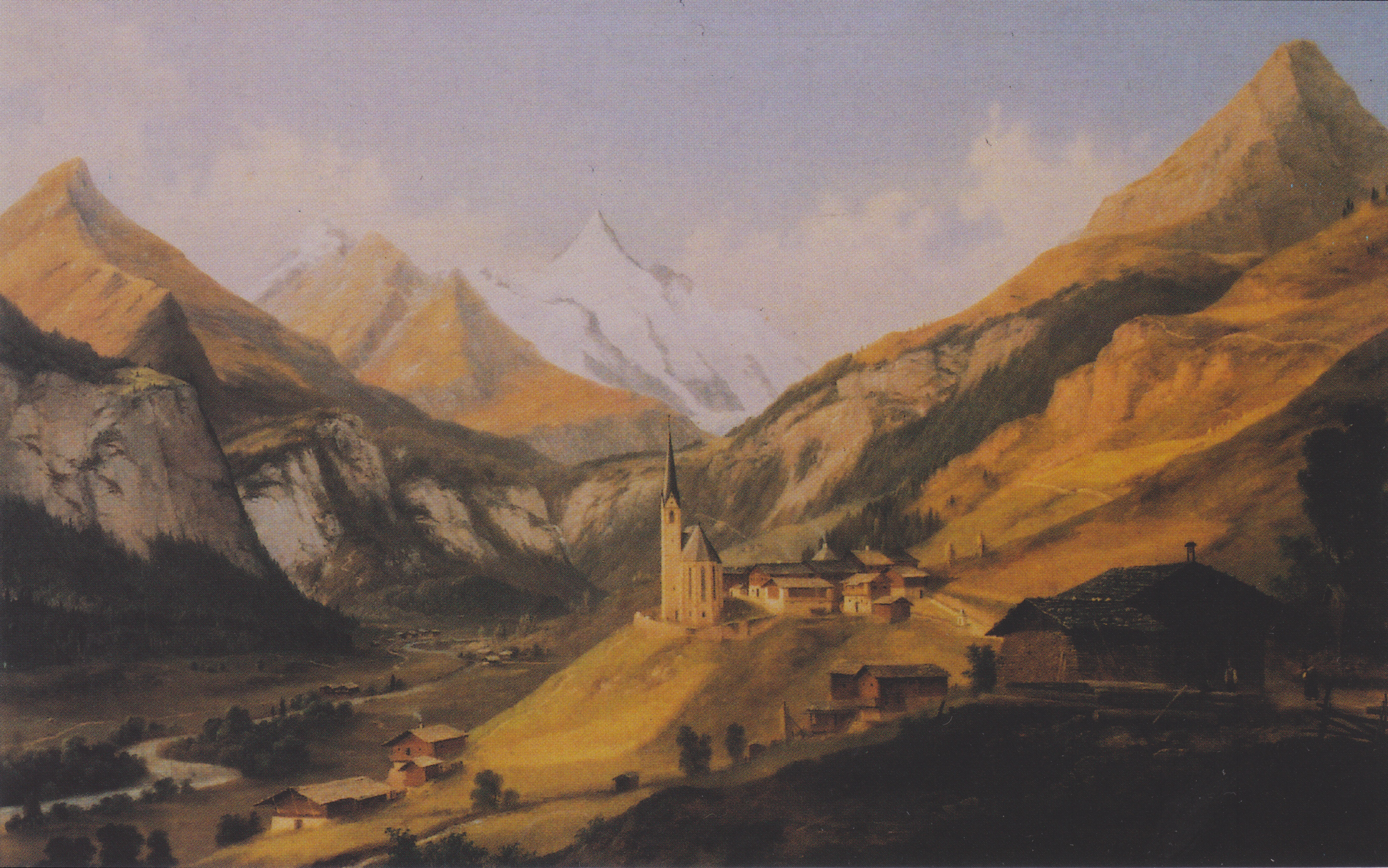 The Majestic Großglockner Mountain and the Pilgrimage Church