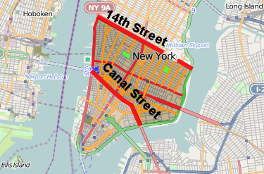 Canal Street Nyc Map File:NYC 14th Street Canal Street.png   Wikimedia Commons