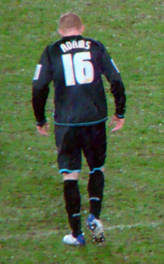 Adams playing for [[Leicester City F.C.|Leicester City]] in 2010