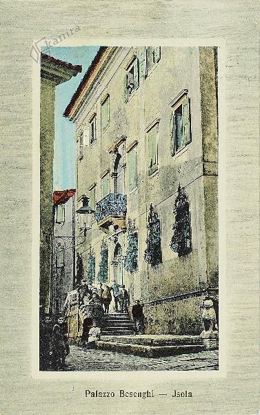 File:Razglednica Besenghijeve palače v Izoli 1912.jpg