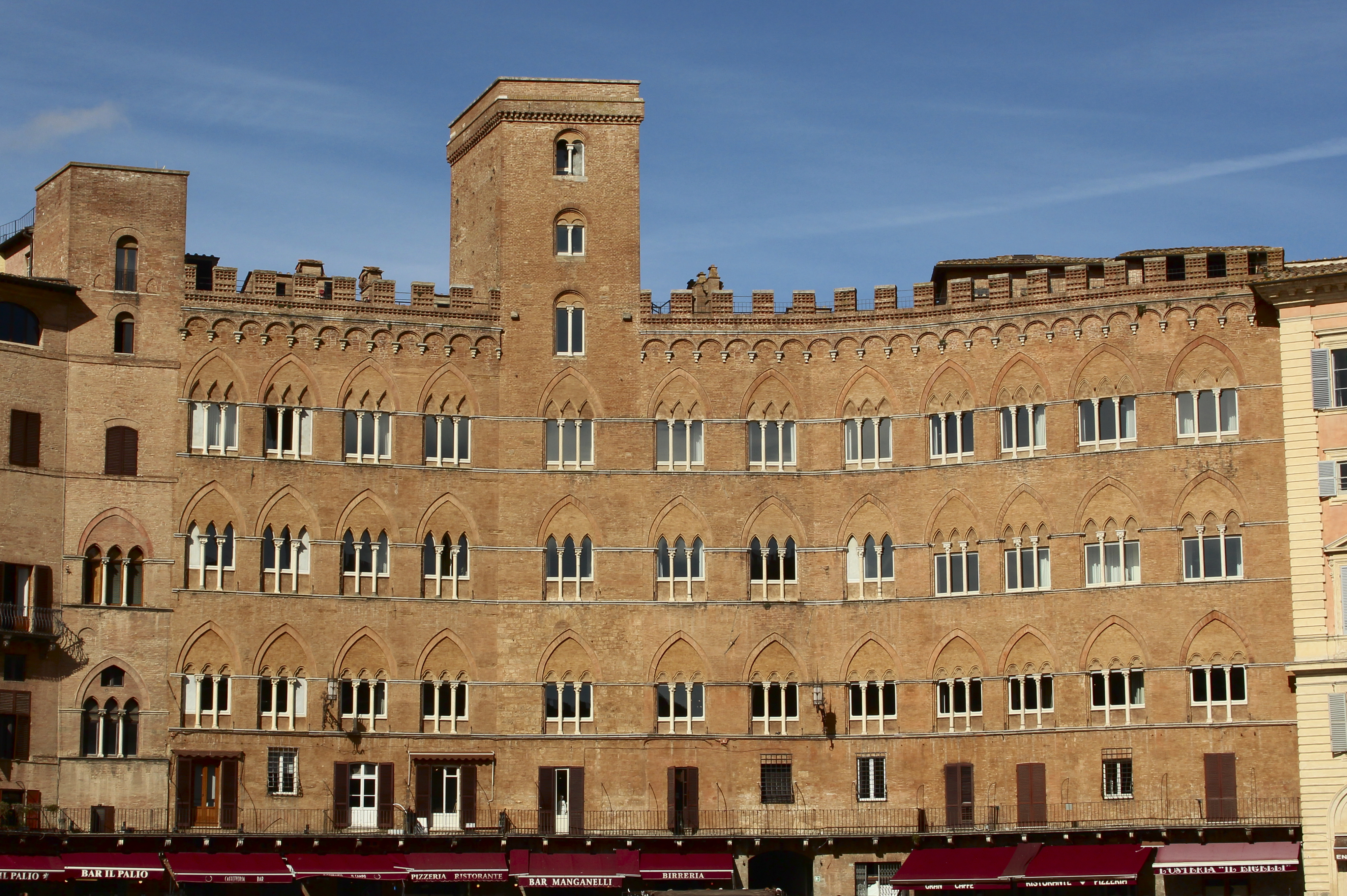 Siena, Palazzo Sansedoni on the Piazza del Campo