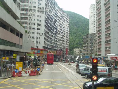 A section of King's Road in Quarry Bay