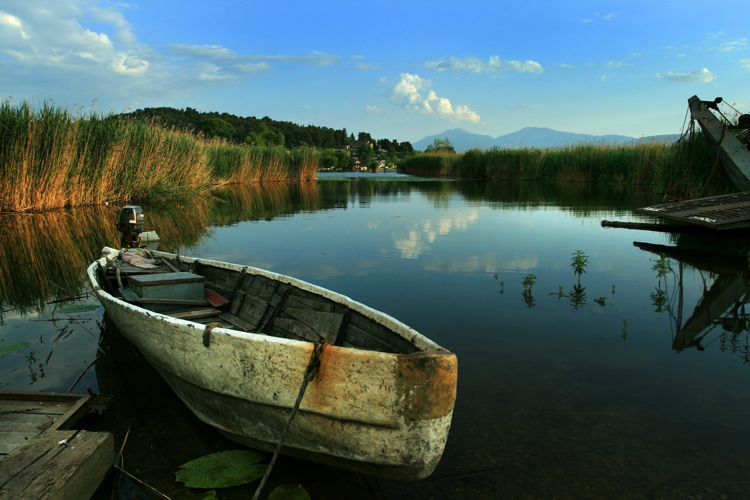 Boat in Lake Pamvotis