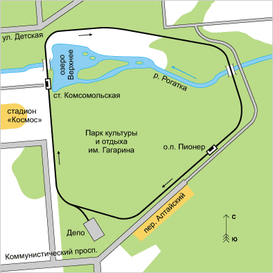 Гагаринский парк карта