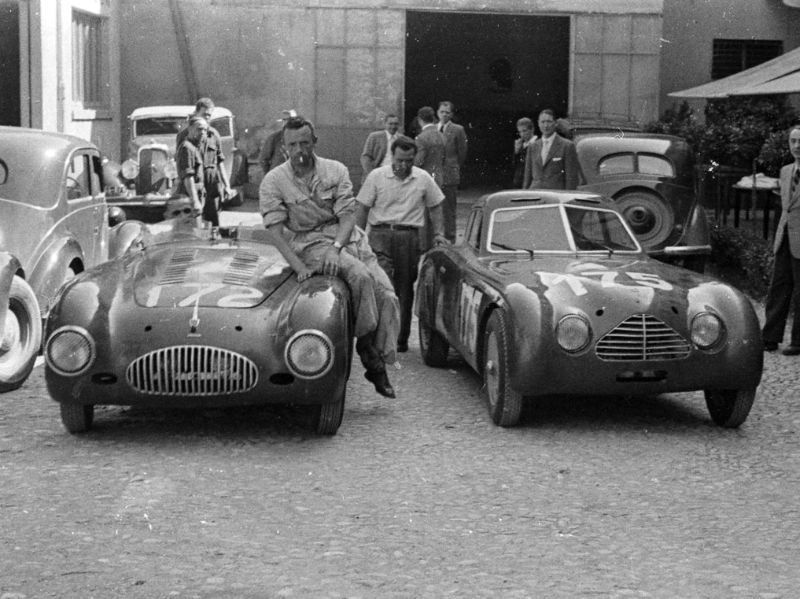 File:1947 Mille Miglia Cisitalia 172 and 175.jpg