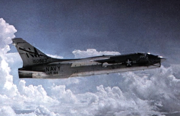 File:F-8J Crusader VF-194 in flight c1972.jpg