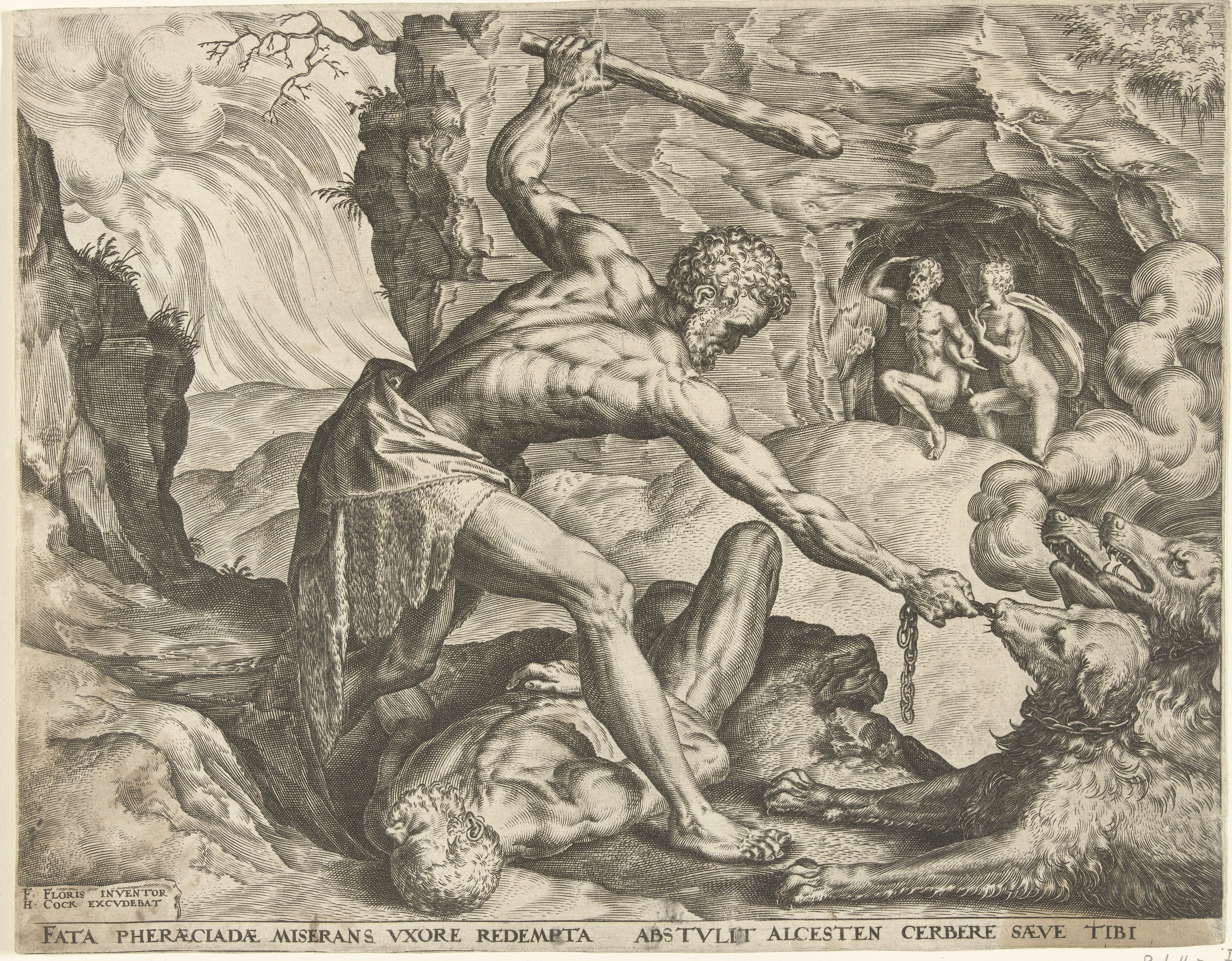 File:Hercules sleept Cerberus de hel uit Werken van Hercules (serietitel),  RP-P-1905-3925.jpg - Wikimedia Commons