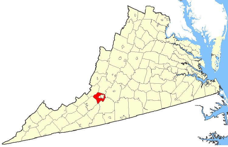 Roanoke County  Maps File:Map showing Roanoke County, Virginia.png   Wikimedia Commons