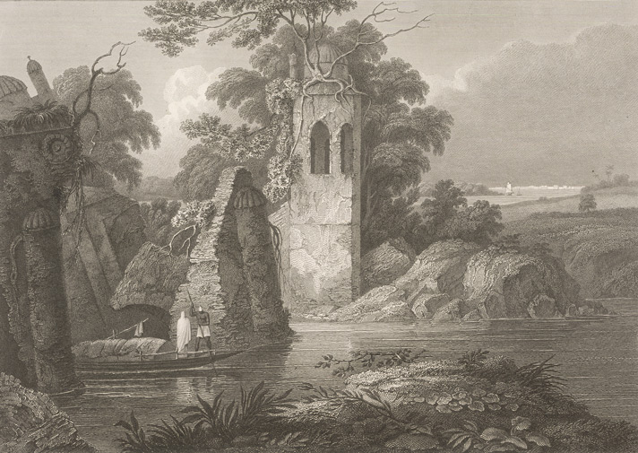 File:Paugla Pool, with Part of Dacca in the Extreme Distance (1817).jpg