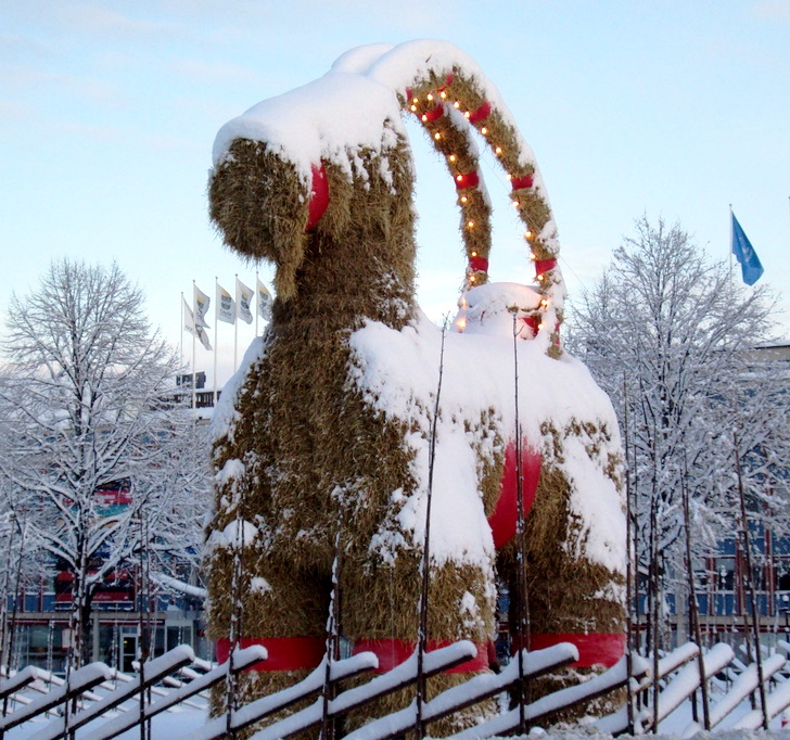 My Encounter with the World's Largest Yule Goat in Gävle