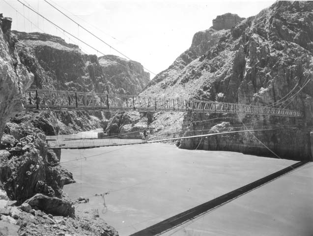 File:10141 Grand Canyon Historic - Both Kaibab Suspension Bridges 1928 (4739564198).jpg