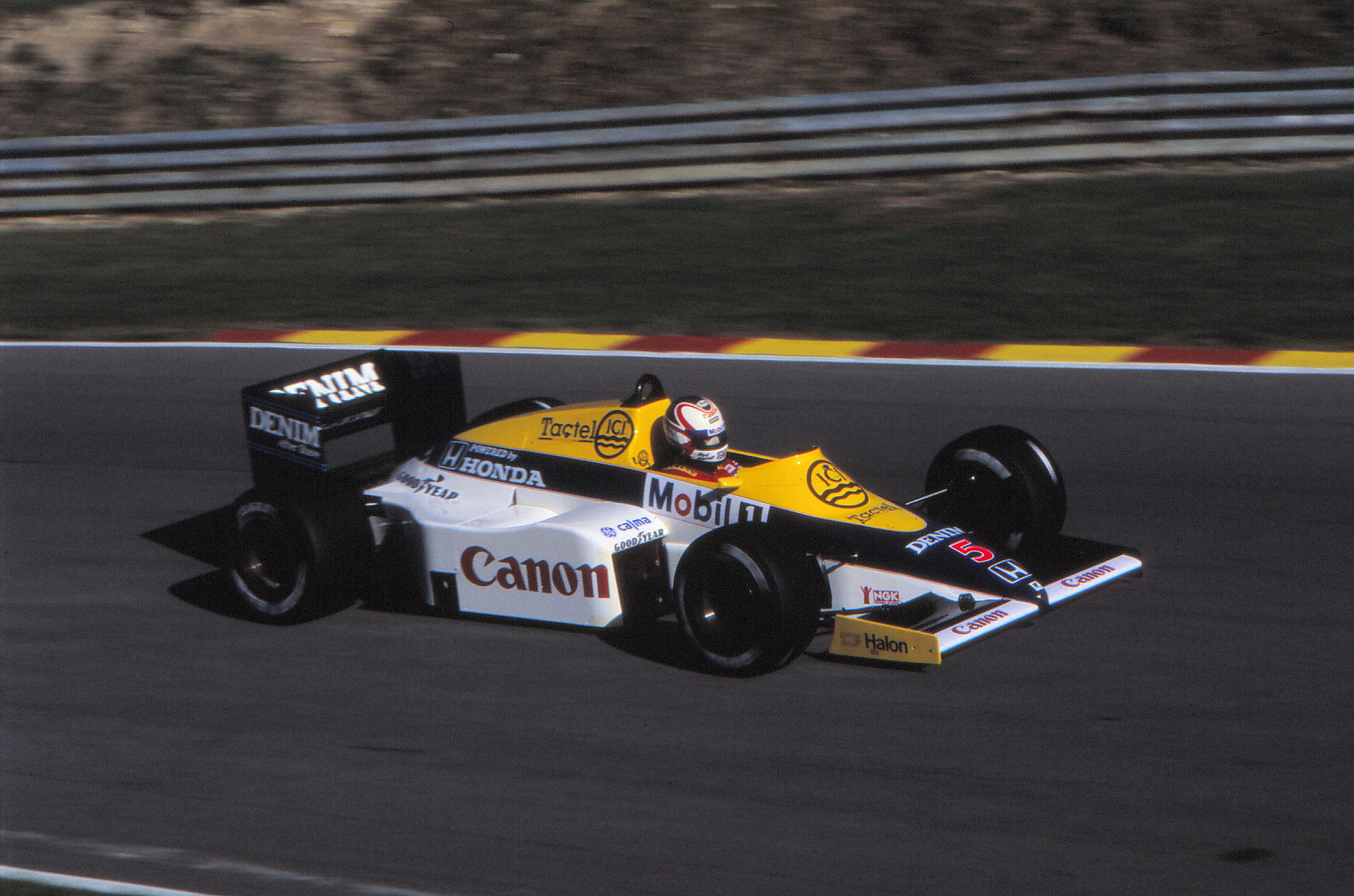 Nigel Mansell im Williams #5 beim GP von Europa 1985