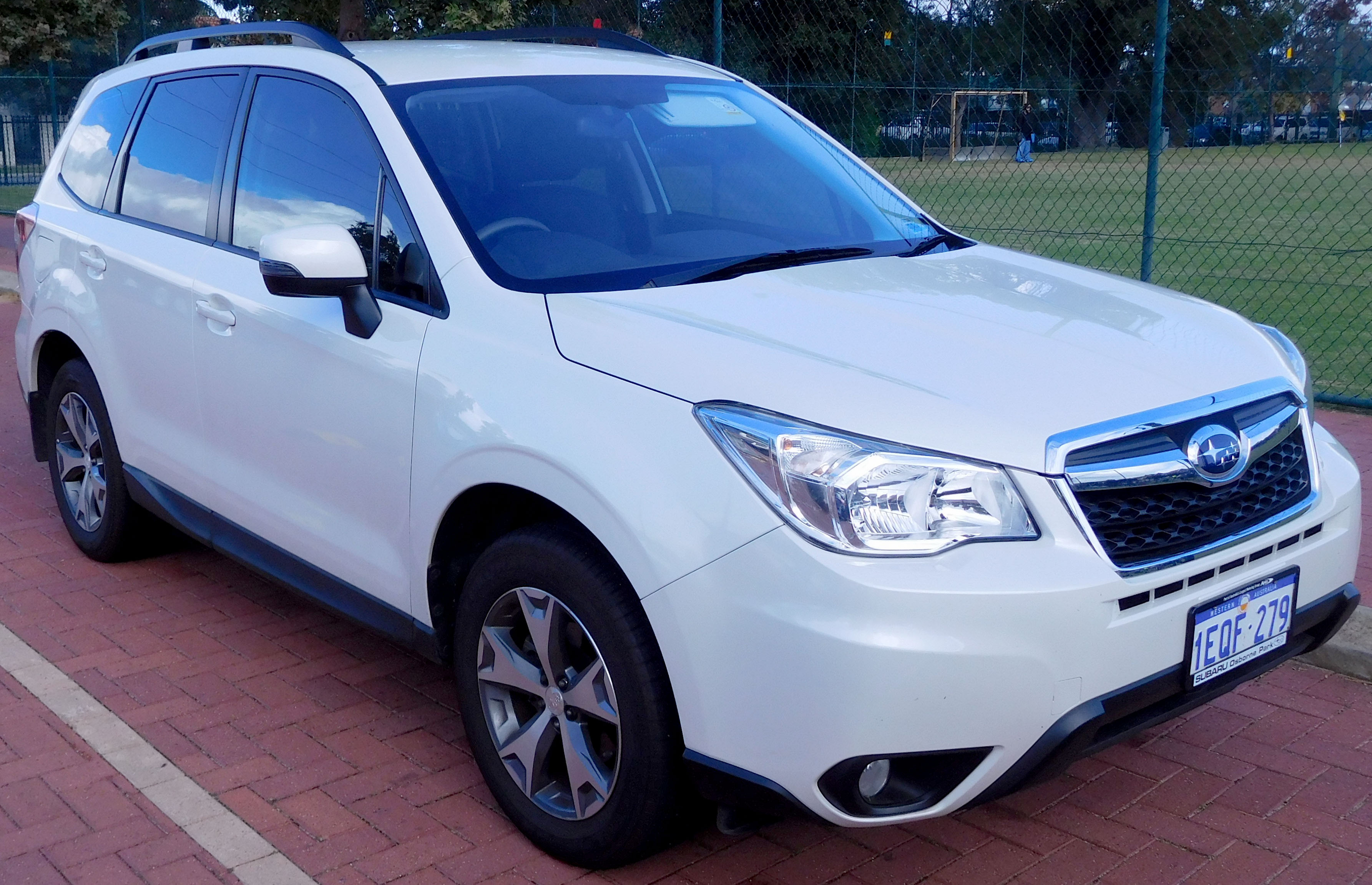 White Subaru Forester