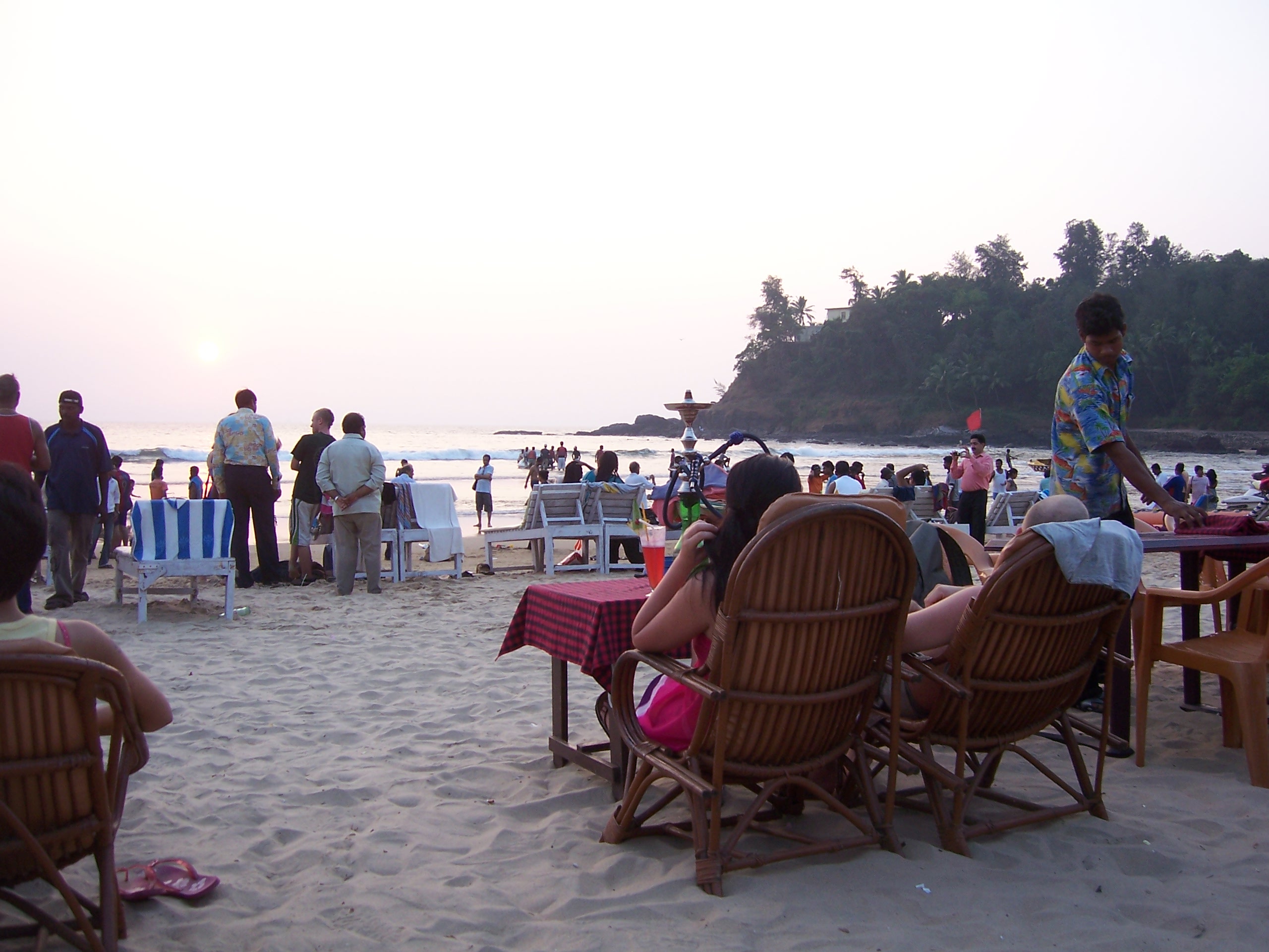 Goan cafe beach