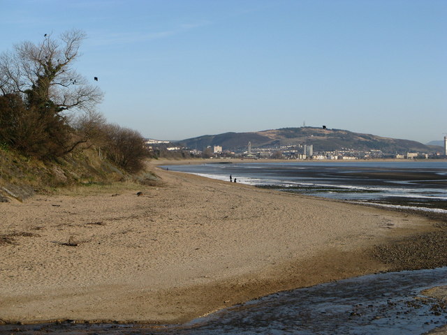 Blackpill Beach close to the Clyne River Mouth - geograph.org.uk - 1168837