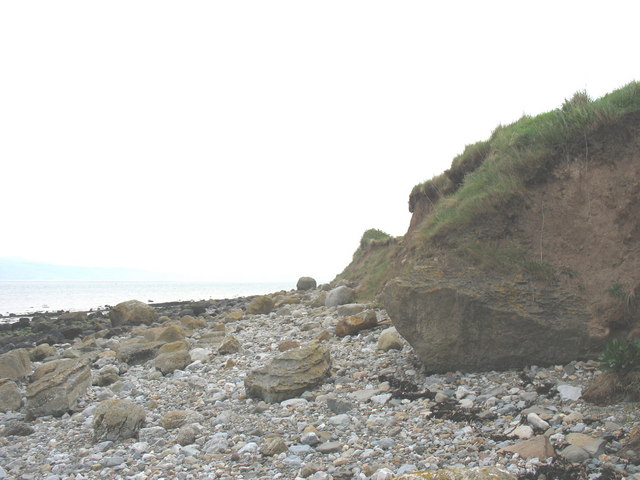 File:Boulders left after cliff erosion at Trwyn y Penrhyn - geograph.org.uk - 434836.jpg