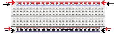 I collegamenti della breadboard