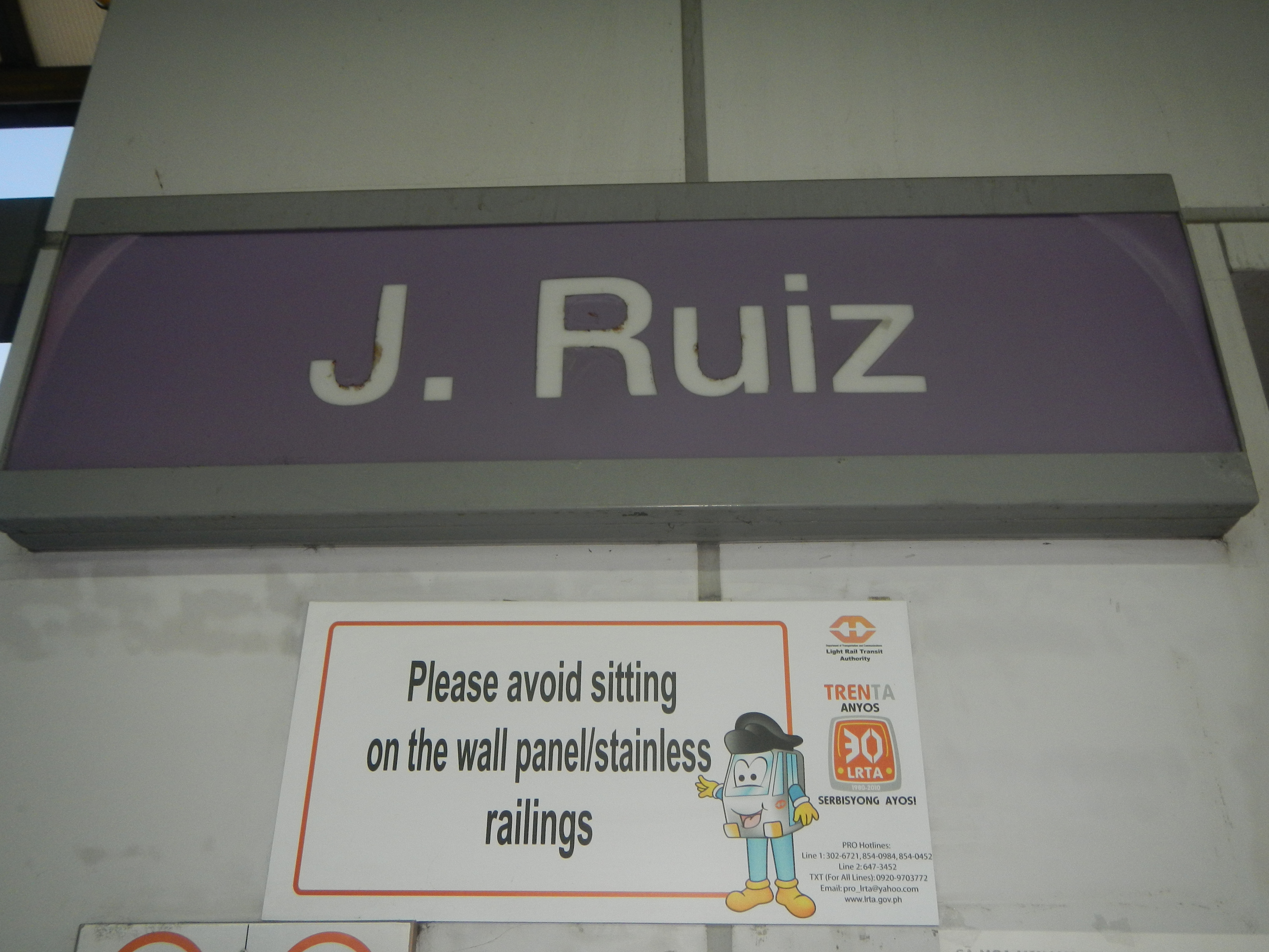 File J Ruiz Station Sign Jpg Wikimedia Commons