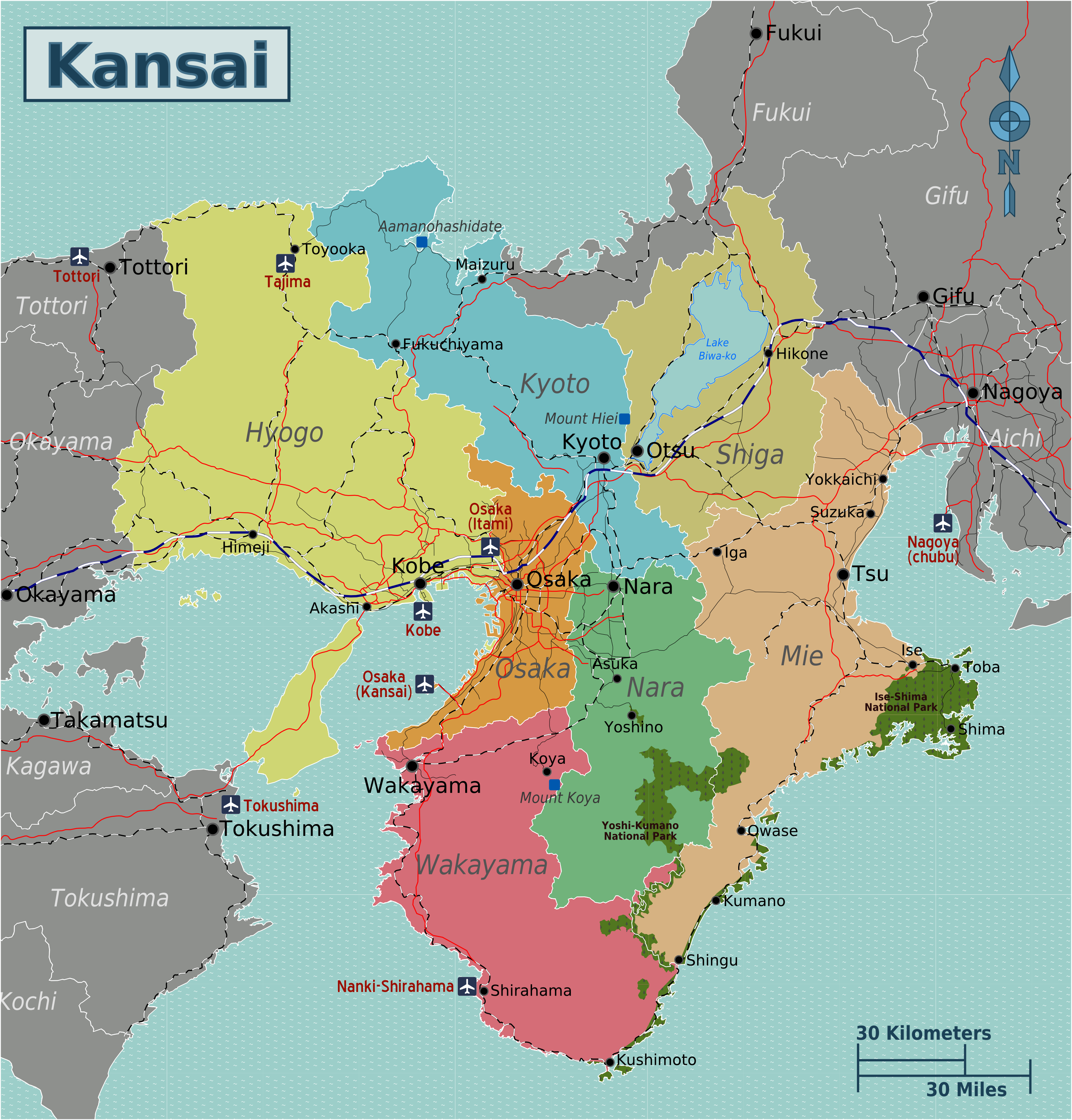 Map Of Kansai Japan File:Japan Kansai Map.png   Wikimedia Commons