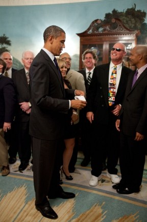 McMahon at the White House with President Obama in 2011.
