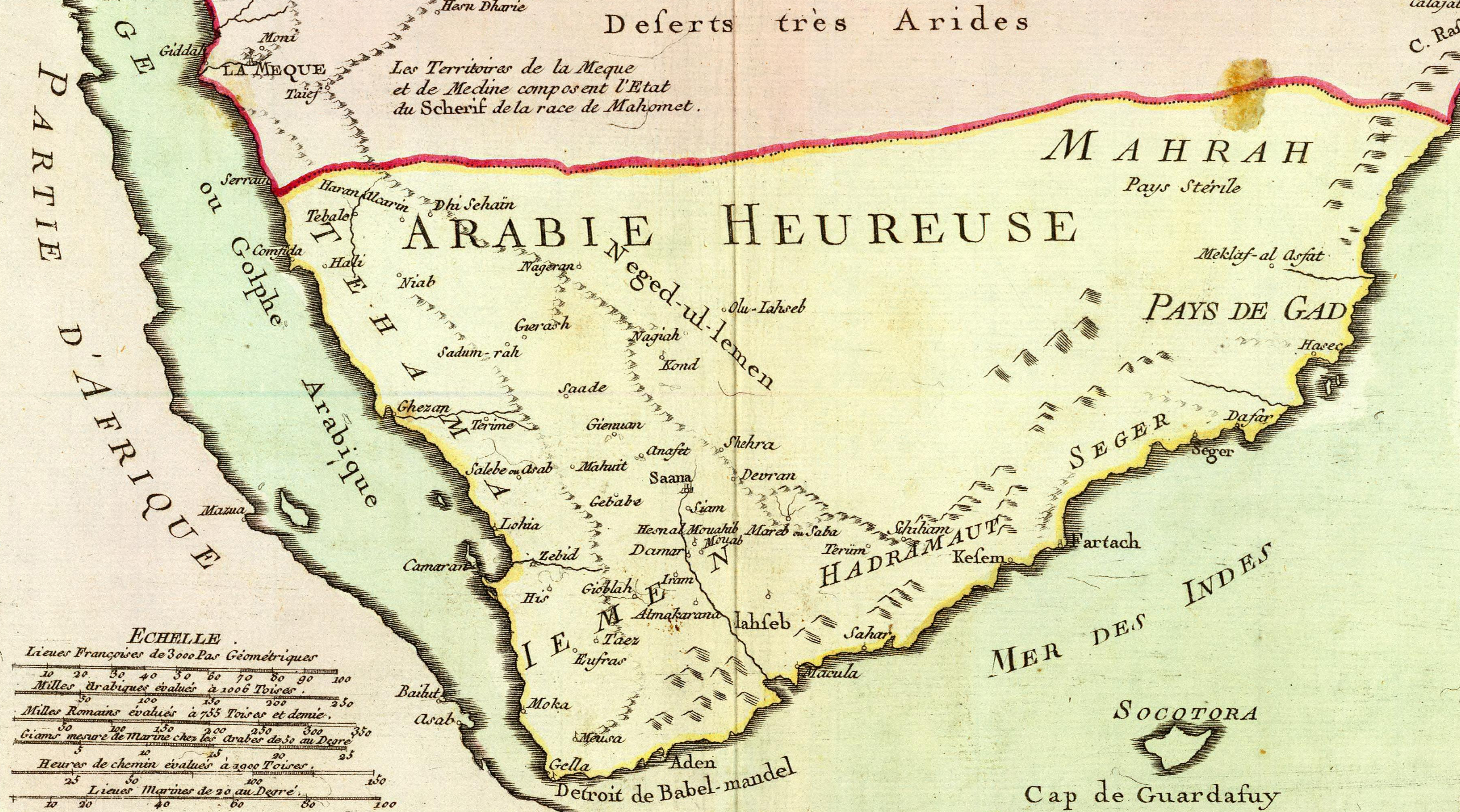 south arabia map